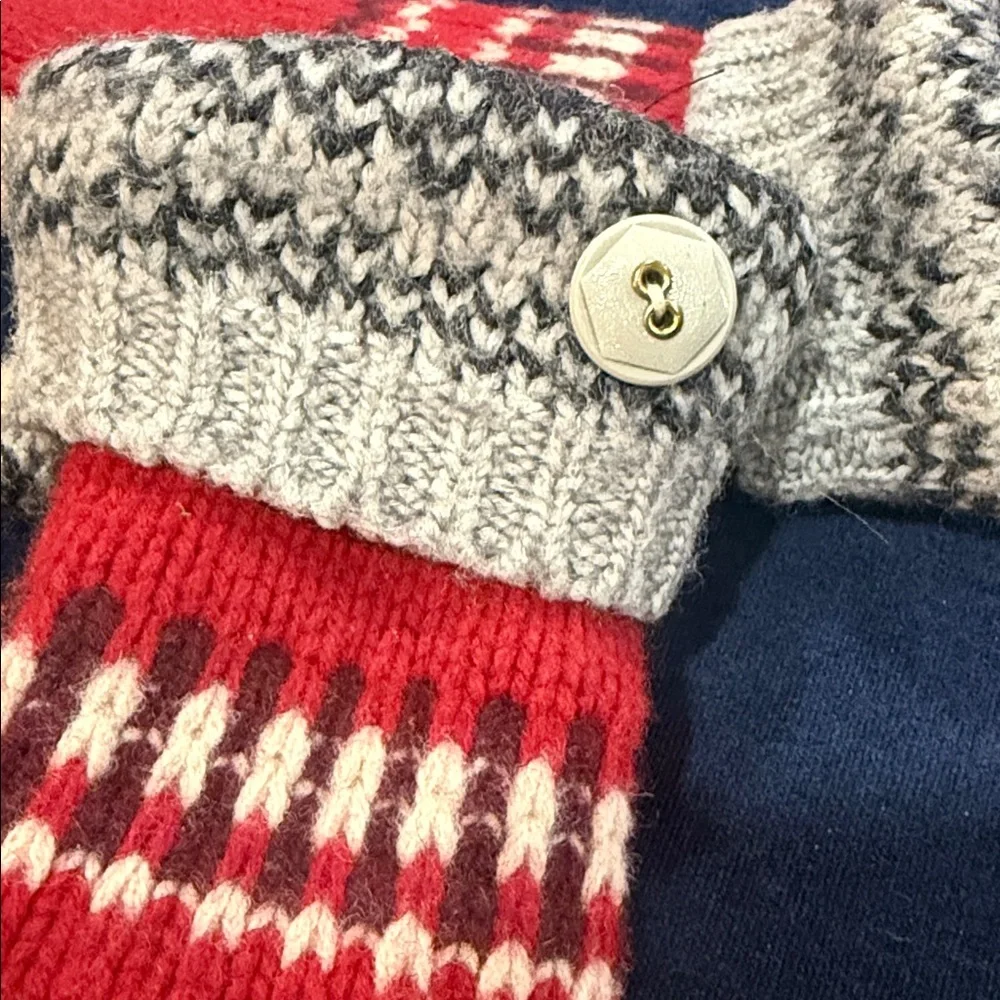 Handmade Knit Sweater Mittens